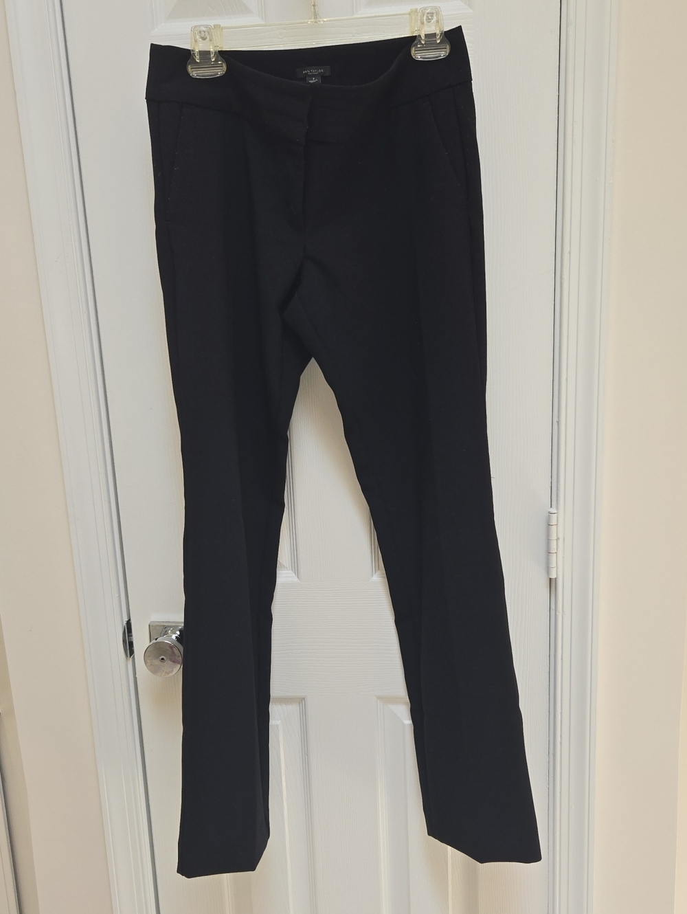 Ann Taylor Factory Black Slim Straight Dress Pants